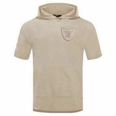 NFL Las Vegas Raiders Pro Standard Neutrals Capsule Short Sleeve Pullover Hoodie