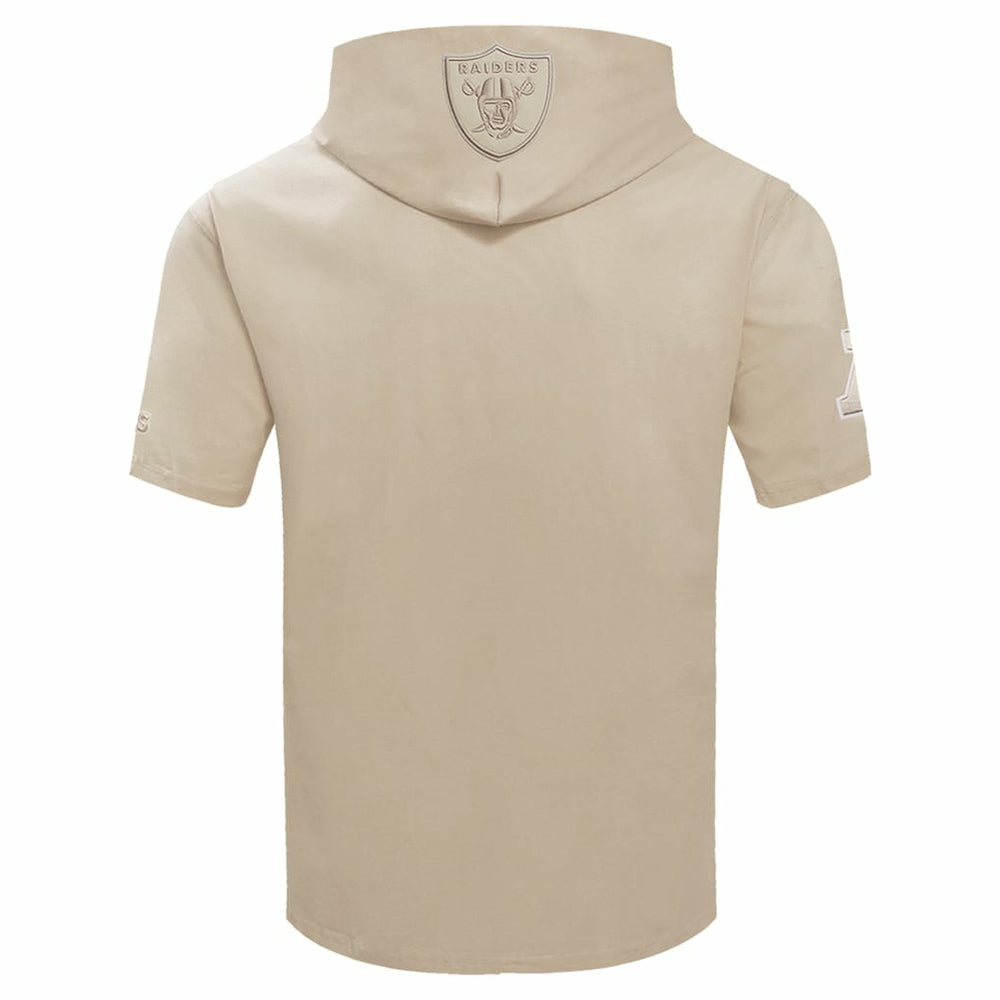NFL Las Vegas Raiders Pro Standard Neutrals Capsule Short Sleeve Pullover Hoodie