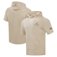 NFL Cleveland Browns Pro Standard Neutrals Capsule Short Sleeve Pullover Hoodie