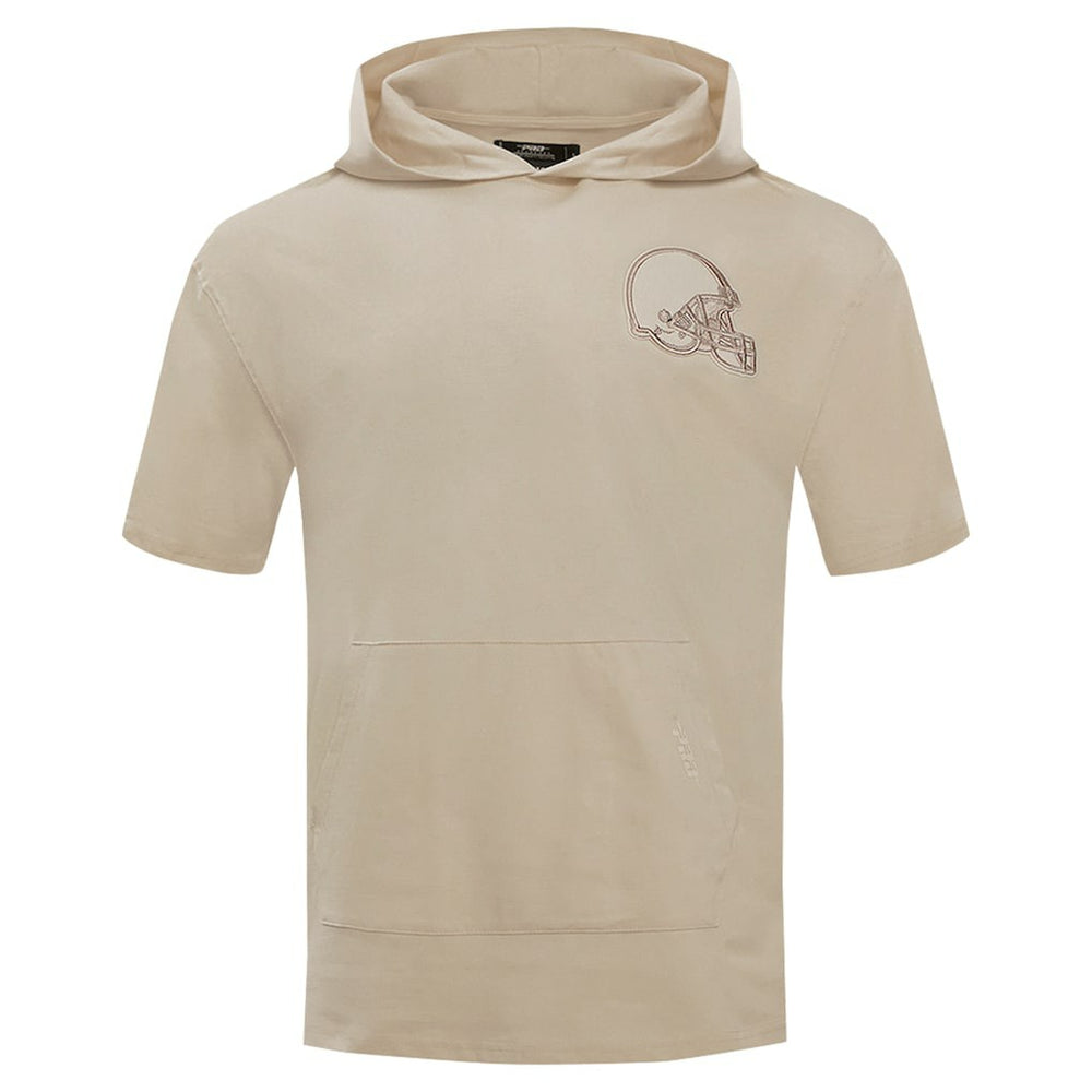 NFL Cleveland Browns Pro Standard Neutrals Capsule Short Sleeve Pullover Hoodie