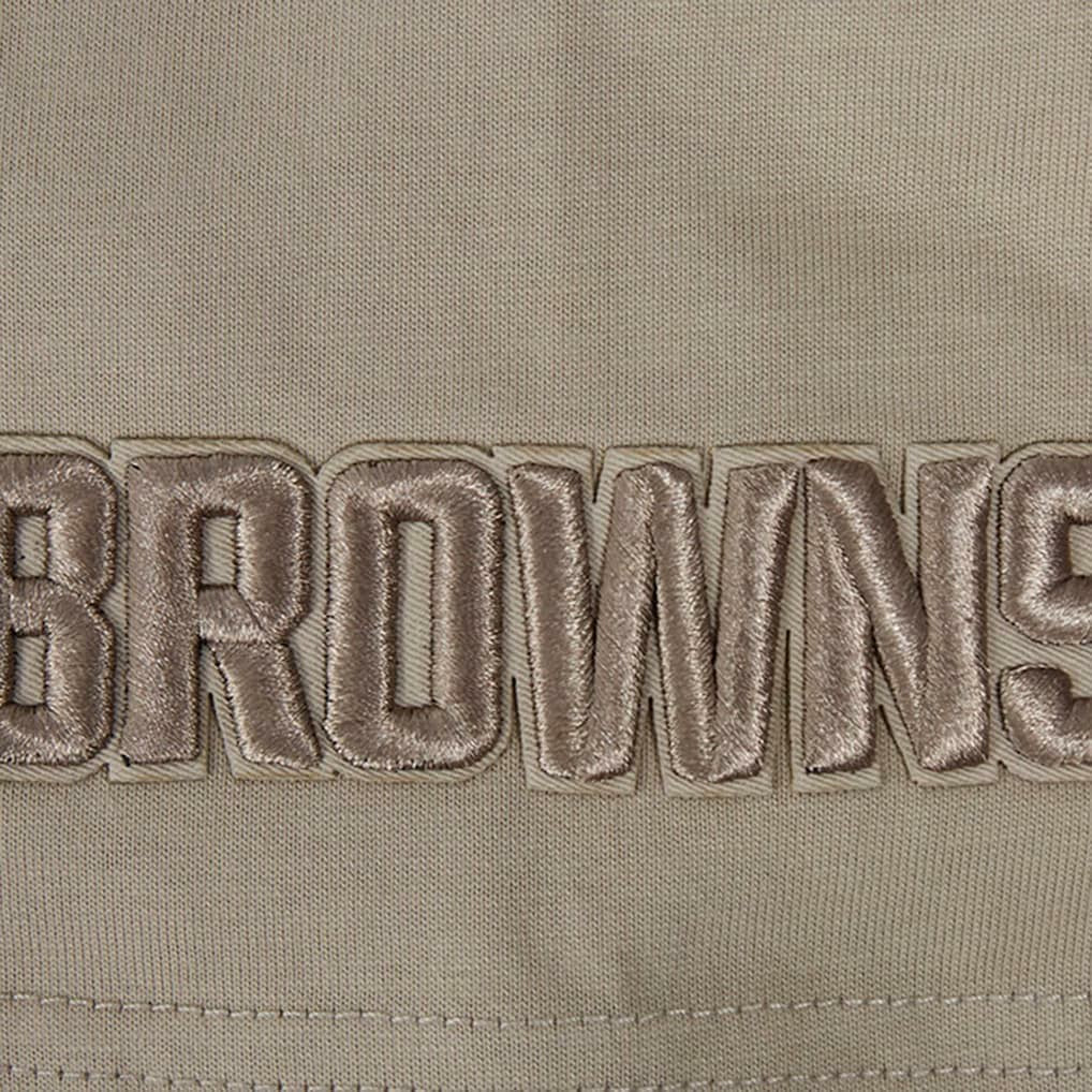 NFL Cleveland Browns Pro Standard Neutrals Capsule Short Sleeve Pullover Hoodie