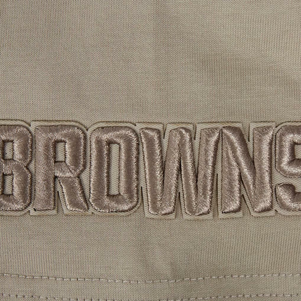 NFL Cleveland Browns Pro Standard Neutrals Capsule Short Sleeve Pullover Hoodie
