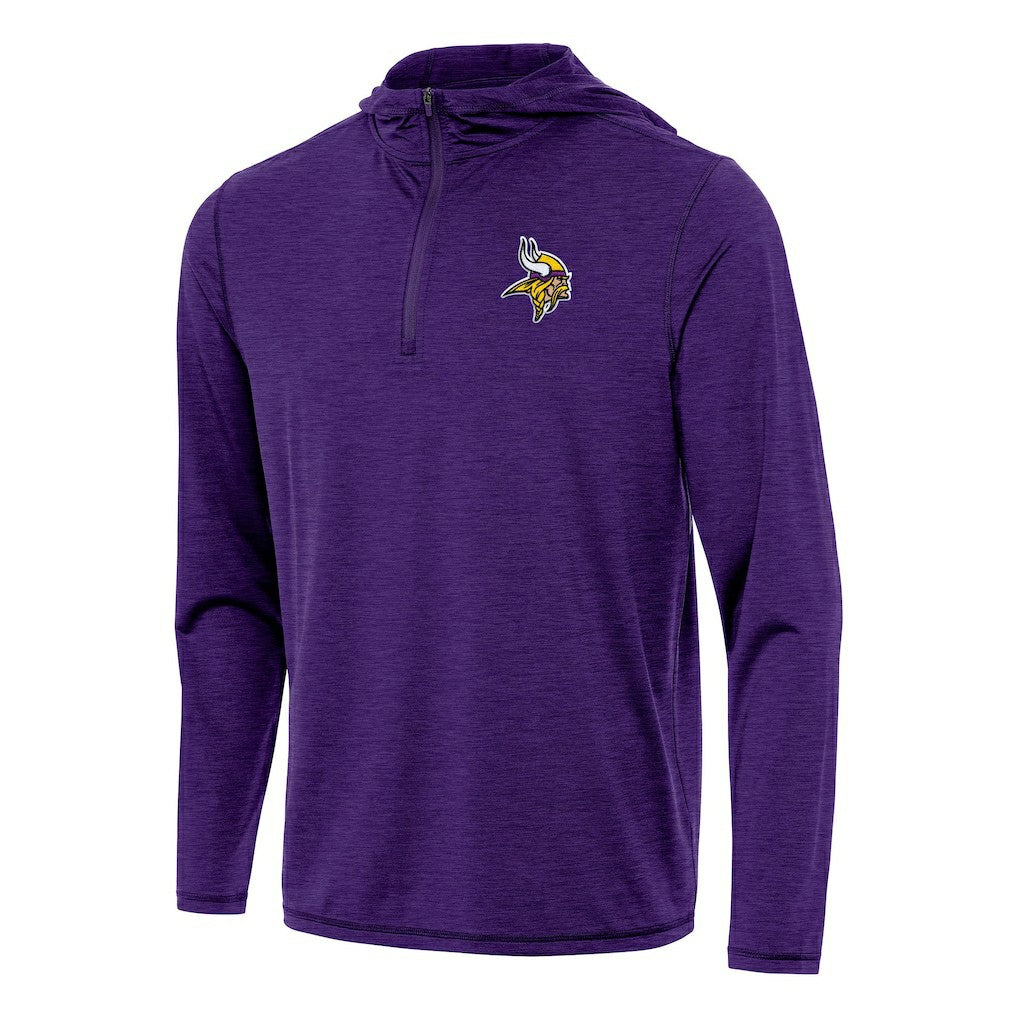 NFL Minnesota Vikings Antigua Tidy Quarter-Zip Pullover Hoodie