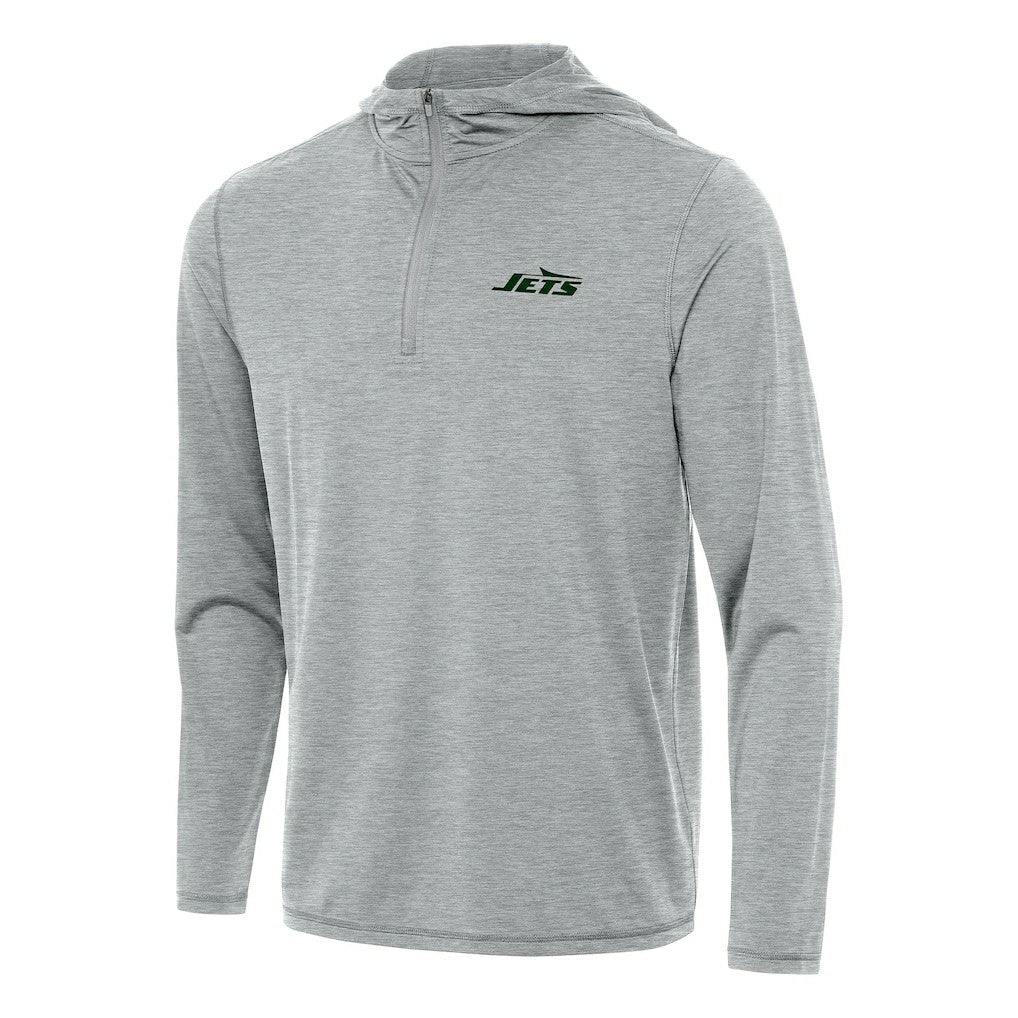 NFL New York Jets Antigua Tidy Quarter-Zip Pullover Hoodie