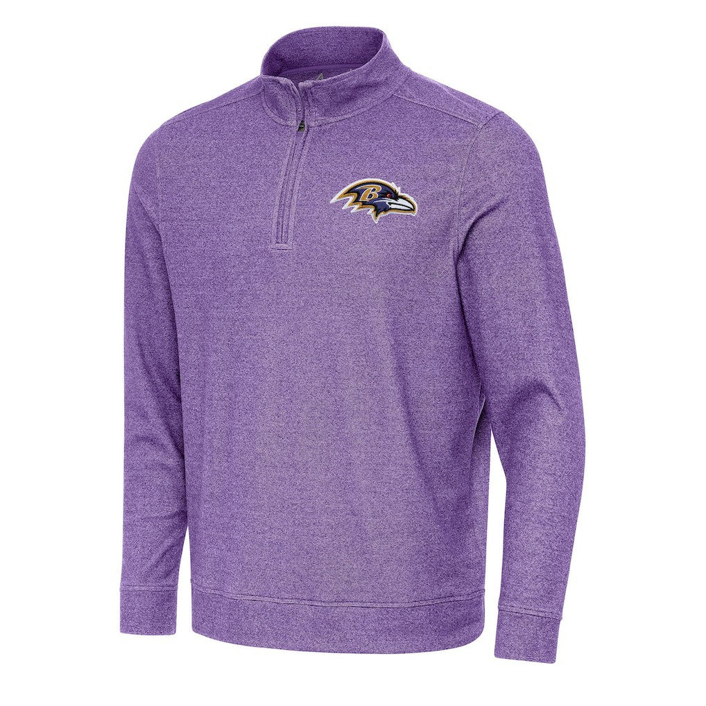 NFL Baltimore Ravens Antigua Subtle Quarter-Zip Top