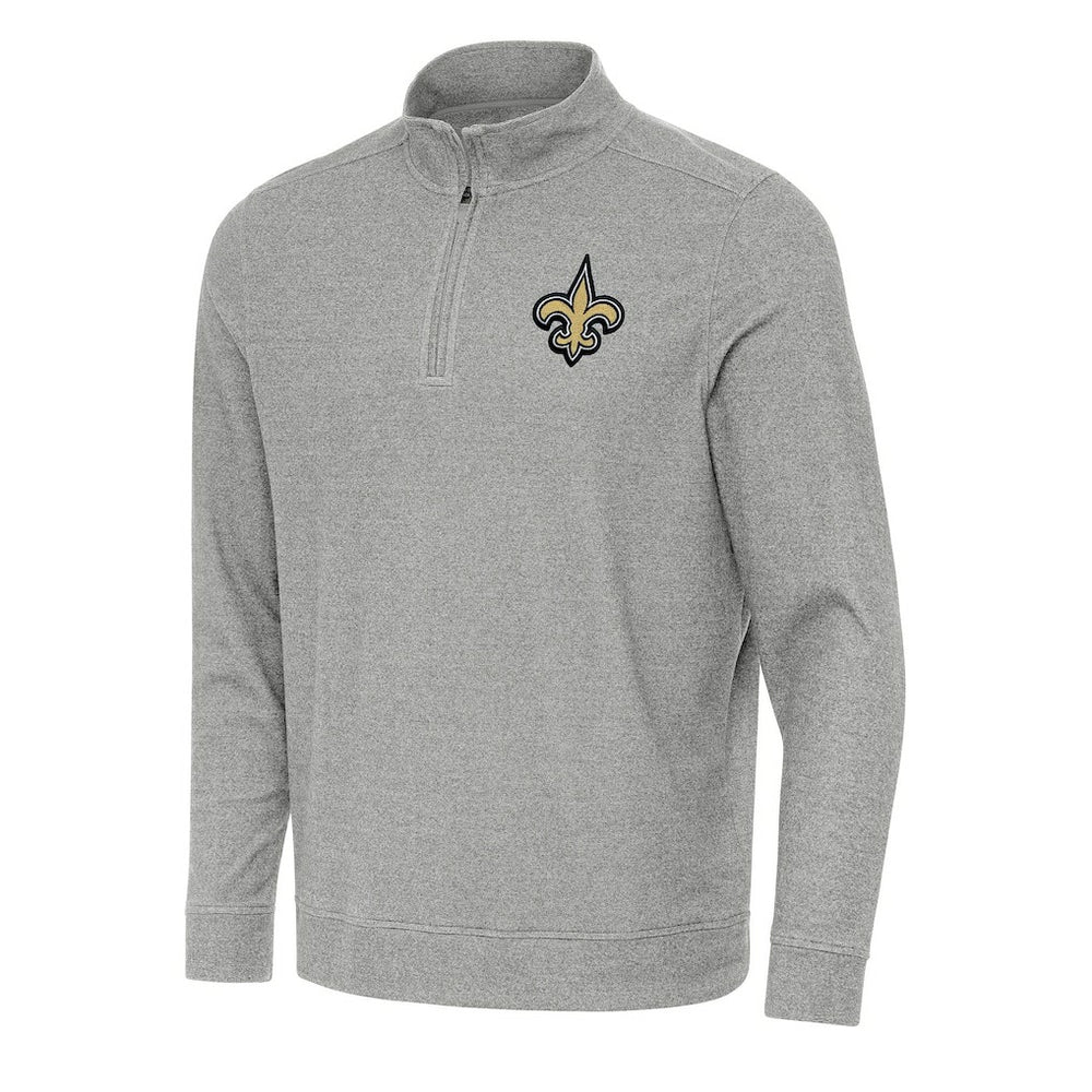 NFL New Orleans Saints Antigua Subtle Quarter-Zip Top