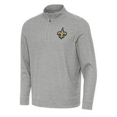 NFL New Orleans Saints Antigua Subtle Quarter-Zip Top