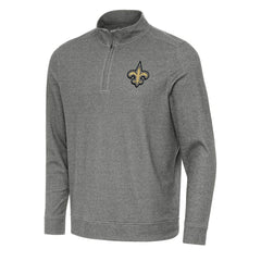 NFL New Orleans Saints Antigua Subtle Quarter-Zip Top