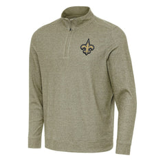 NFL New Orleans Saints Antigua Subtle Quarter-Zip Top