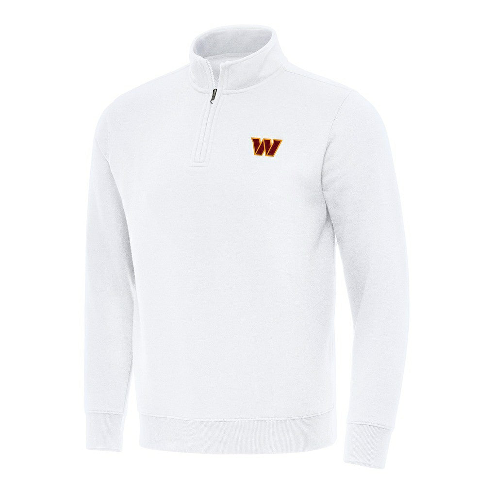 NFL Washington Commanders Antigua Victory Quarter-Zip Pullover Top
