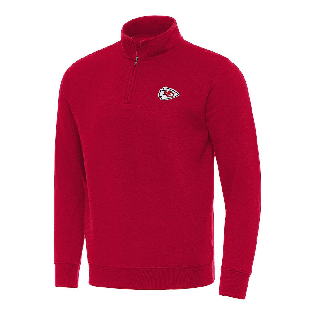 NFL Kansas City Chiefs Antigua Victory Quarter-Zip Pullover Top