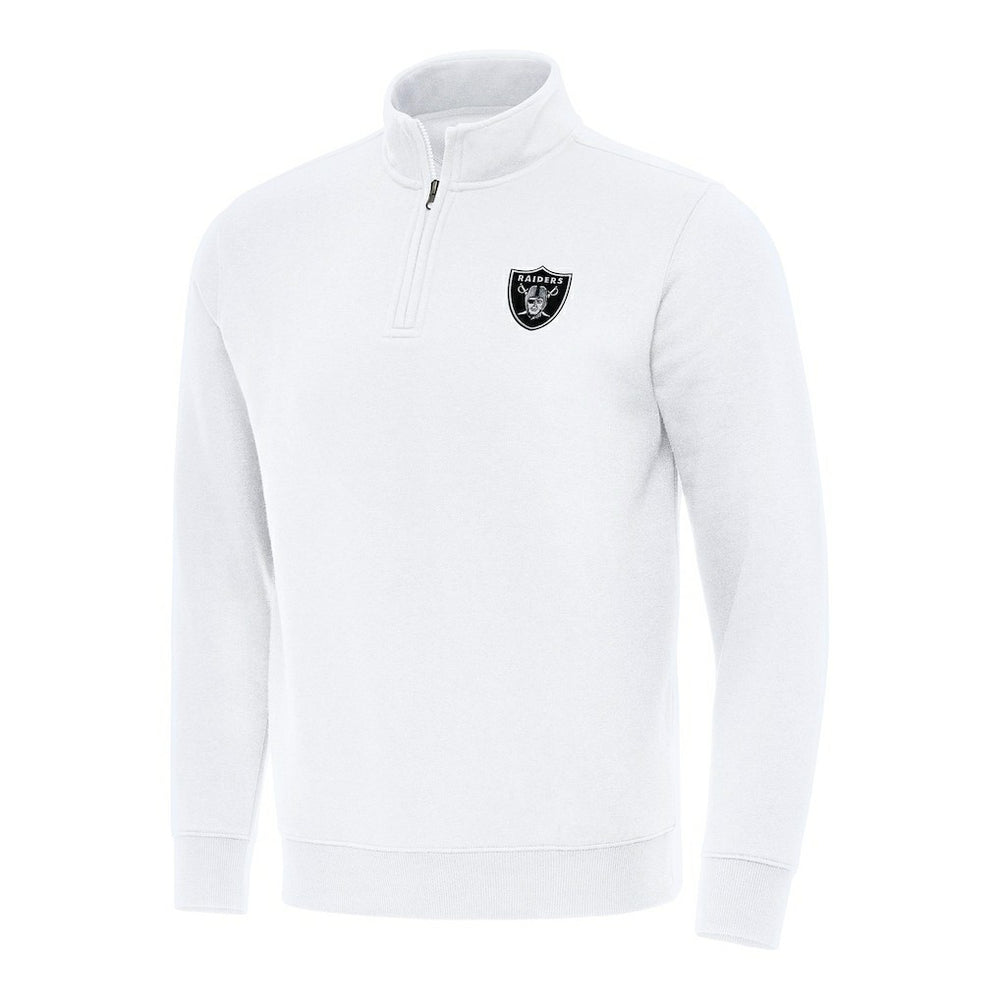 NFL Las Vegas Raiders Antigua Victory Quarter-Zip Pullover Top