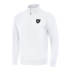 NFL Las Vegas Raiders Antigua Victory Quarter-Zip Pullover Top