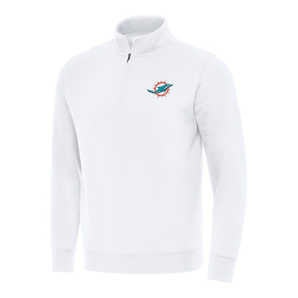 NFL Miami Dolphins Antigua Victory Quarter-Zip Pullover Top