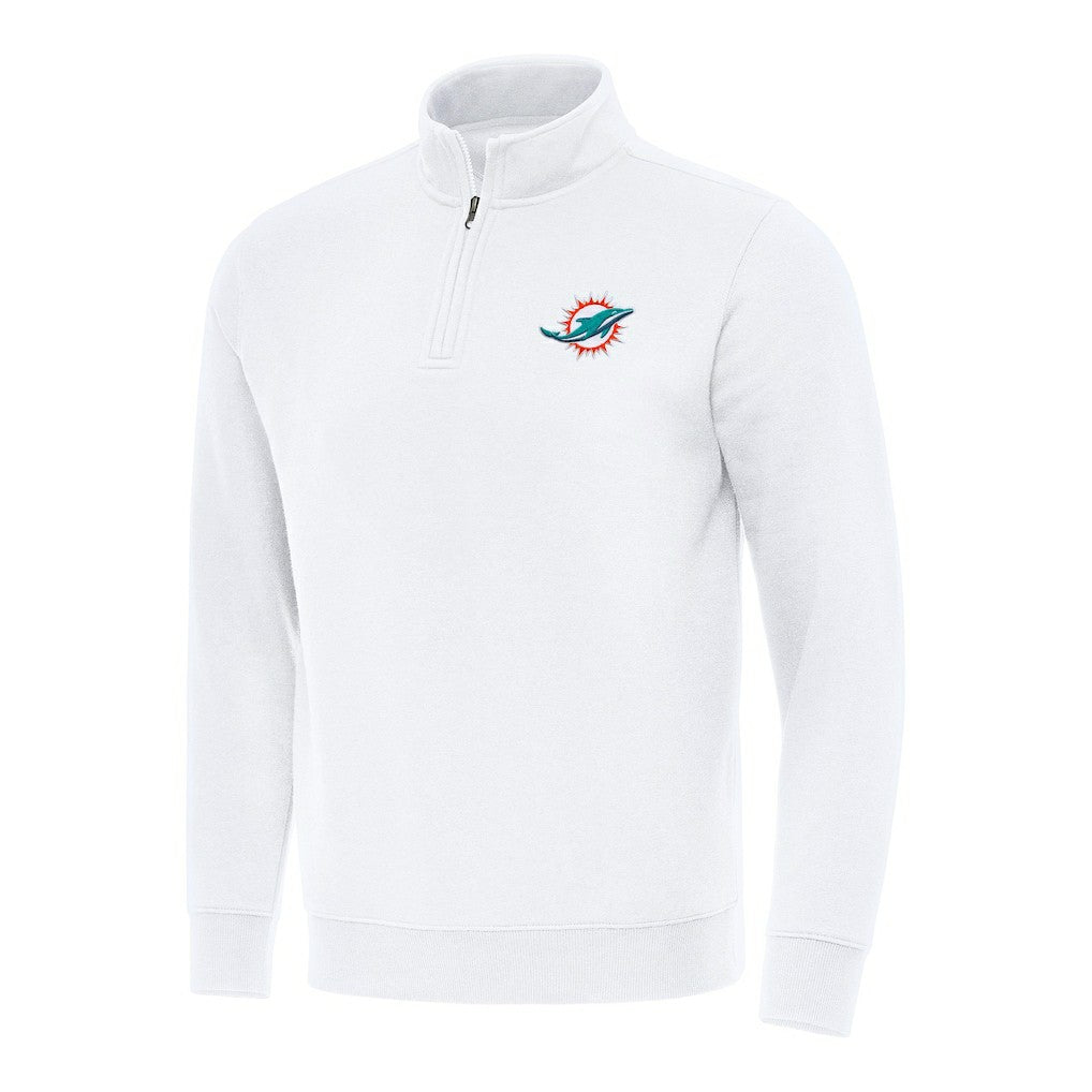 NFL Miami Dolphins Antigua Victory Quarter-Zip Pullover Top