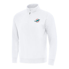 NFL Miami Dolphins Antigua Victory Quarter-Zip Pullover Top