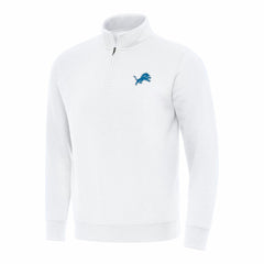 NFL Detroit Lions Antigua Victory Quarter-Zip Pullover Top