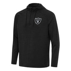 NFL Las Vegas Raiders Antigua Spikes Quarter-Zip Pullover Hoodie