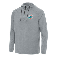 NFL Miami Dolphins Antigua Spikes Quarter-Zip Pullover Hoodie
