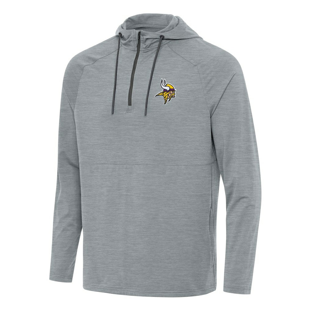 NFL Minnesota Vikings Antigua Spikes Quarter-Zip Pullover Hoodie