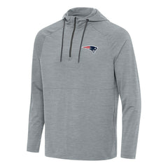NFL New England Patriots Antigua Spikes Quarter-Zip Pullover Hoodie