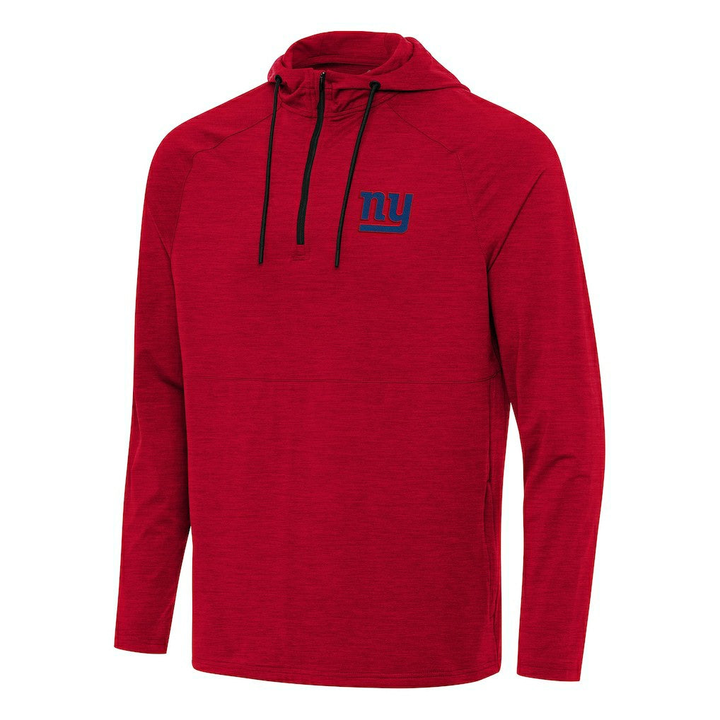 NFL New York Giants Antigua Spikes Quarter-Zip Pullover Hoodie