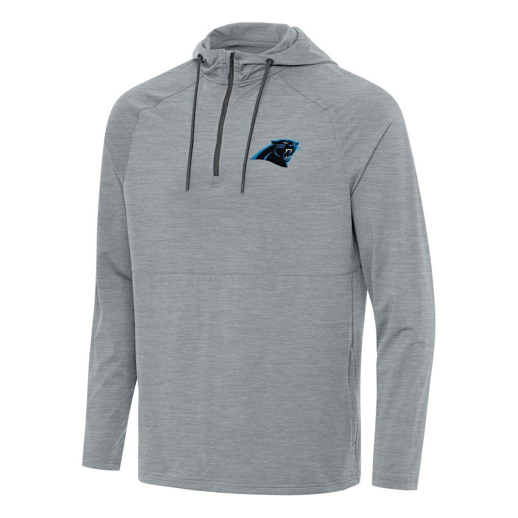 NFL Carolina Panthers Antigua Spikes Quarter-Zip Pullover Hoodie