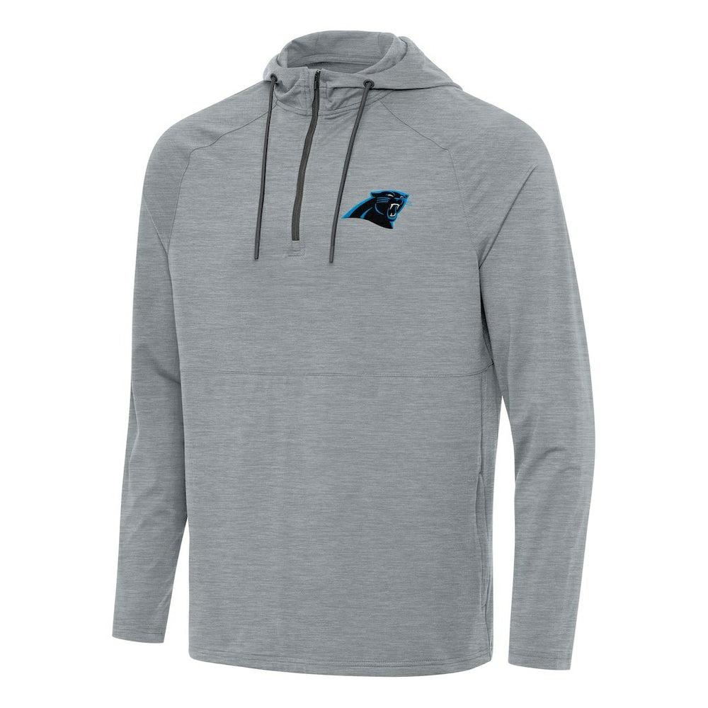 NFL Carolina Panthers Antigua Spikes Quarter-Zip Pullover Hoodie