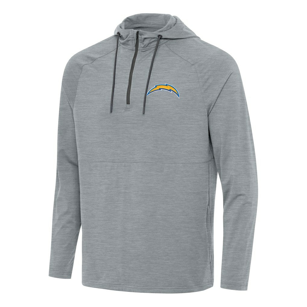 NFL Los Angeles Chargers Antigua Spikes Quarter-Zip Pullover Hoodie