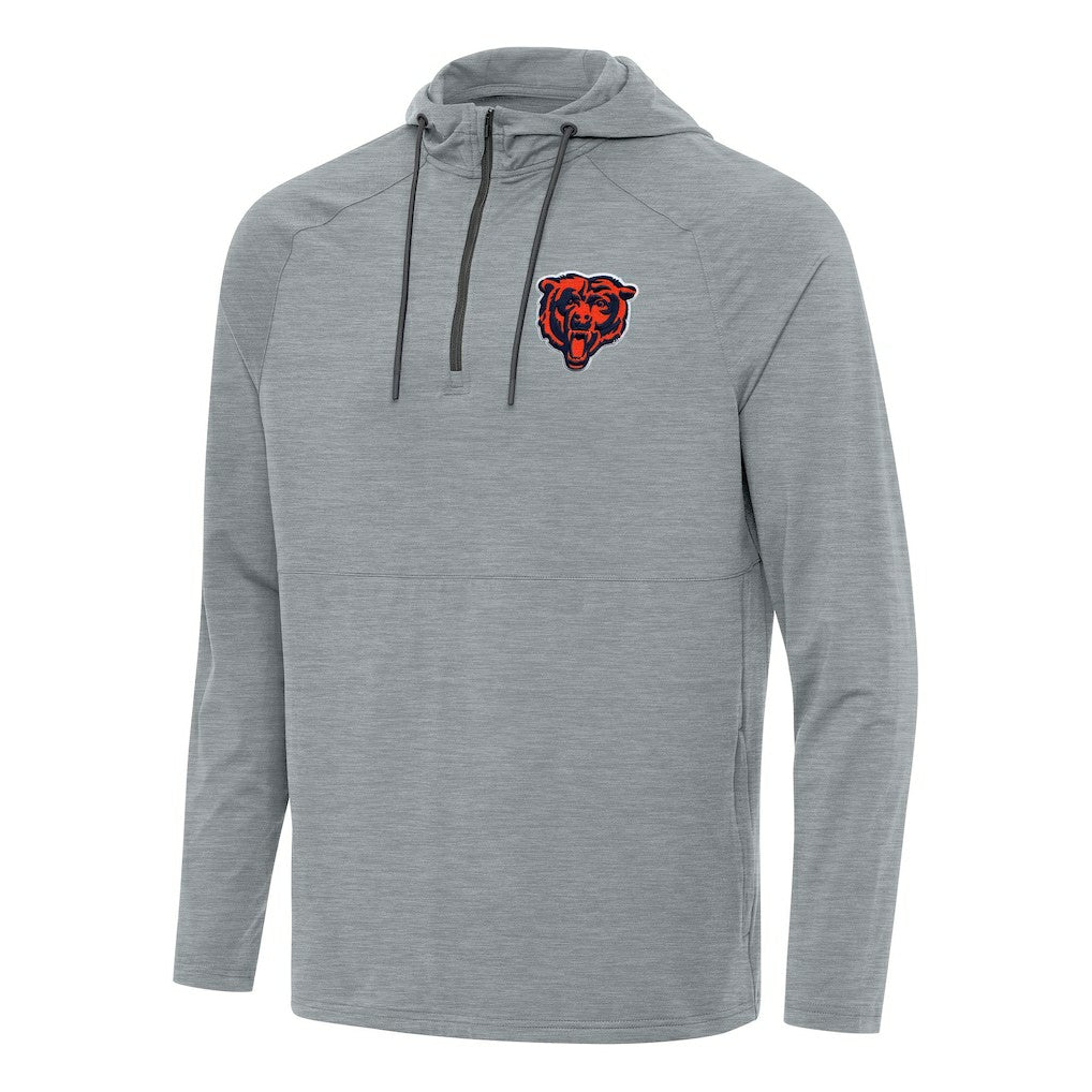 NFL Chicago Bears Antigua Spikes Quarter-Zip Pullover Hoodie