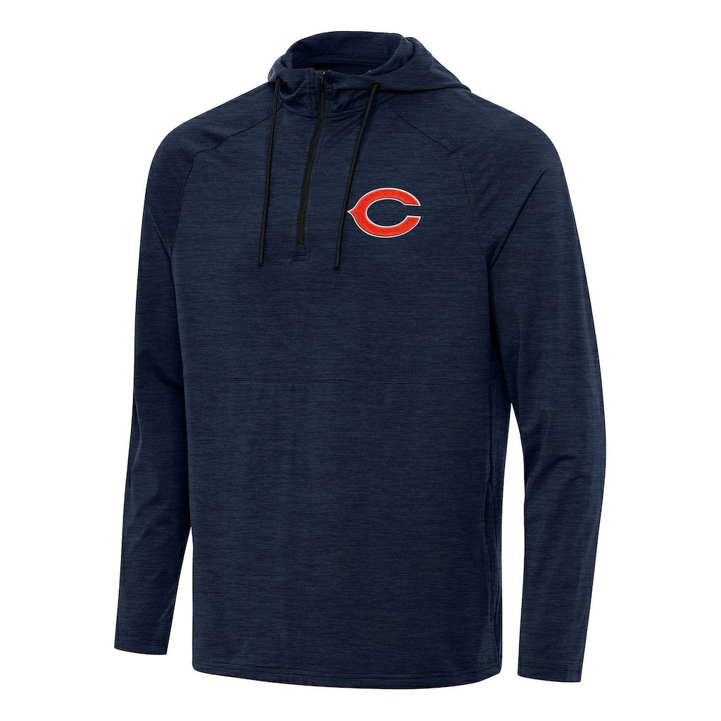NFL Chicago Bears Antigua Spikes Quarter-Zip Pullover Hoodie