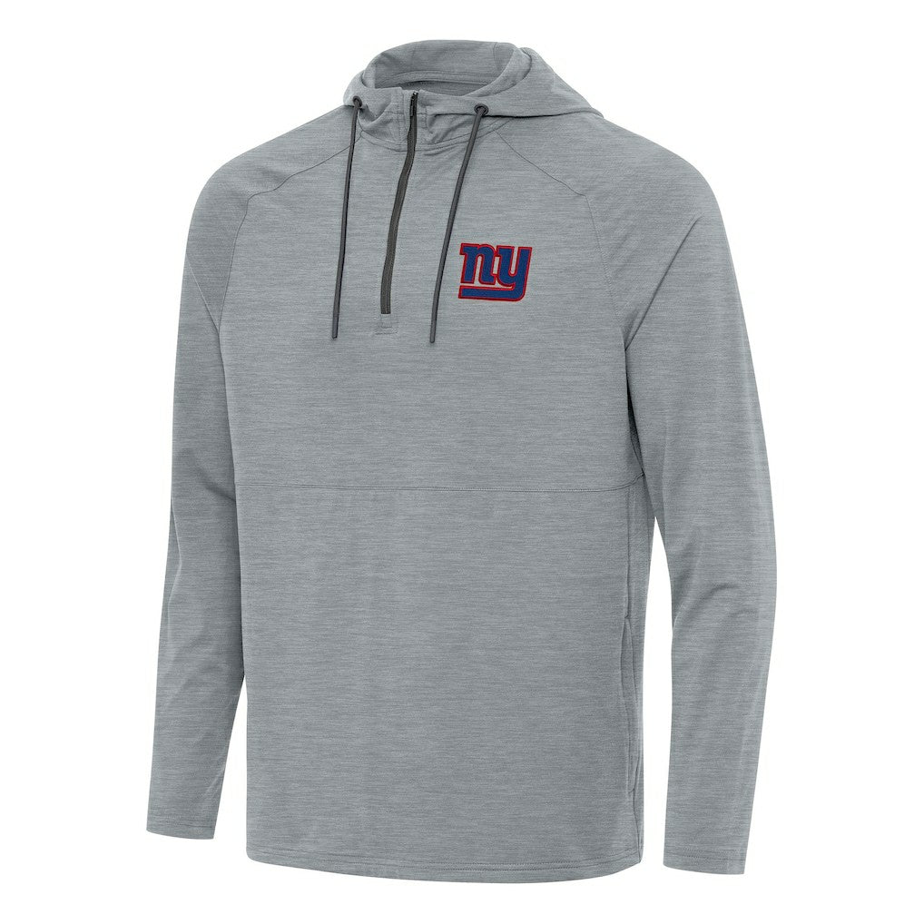 NFL New York Giants Antigua Spikes Quarter-Zip Pullover Hoodie