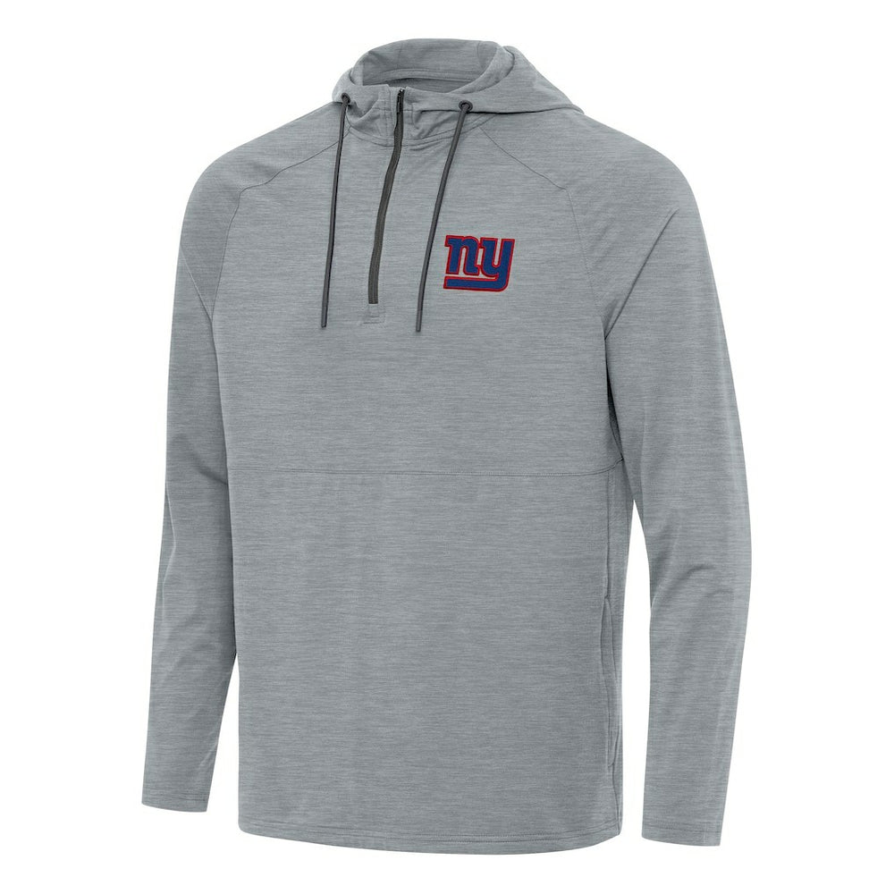 NFL New York Giants Antigua Spikes Quarter-Zip Pullover Hoodie