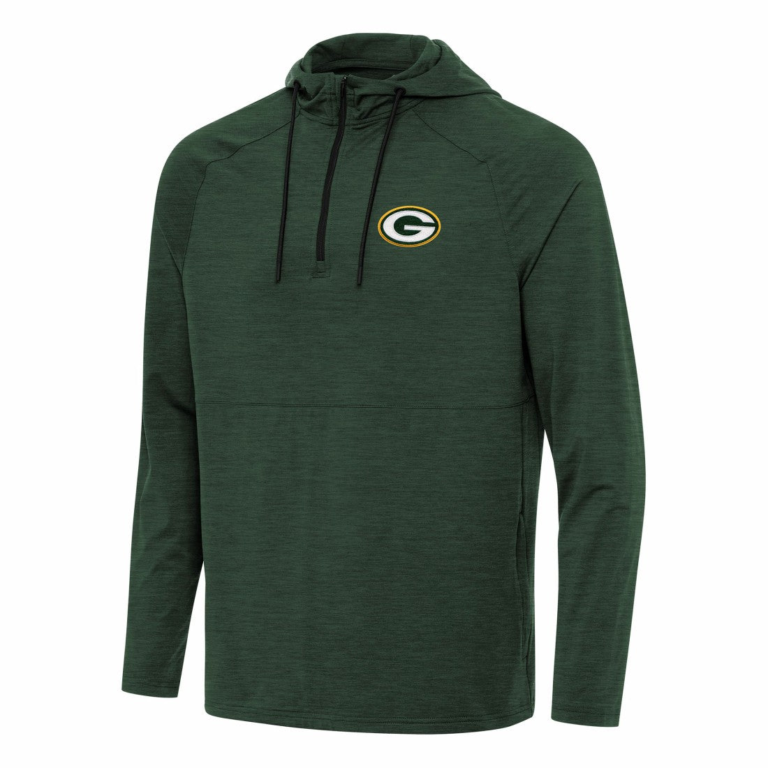 NFL Green Bay Packers Antigua Spikes Quarter-Zip Pullover Hoodie
