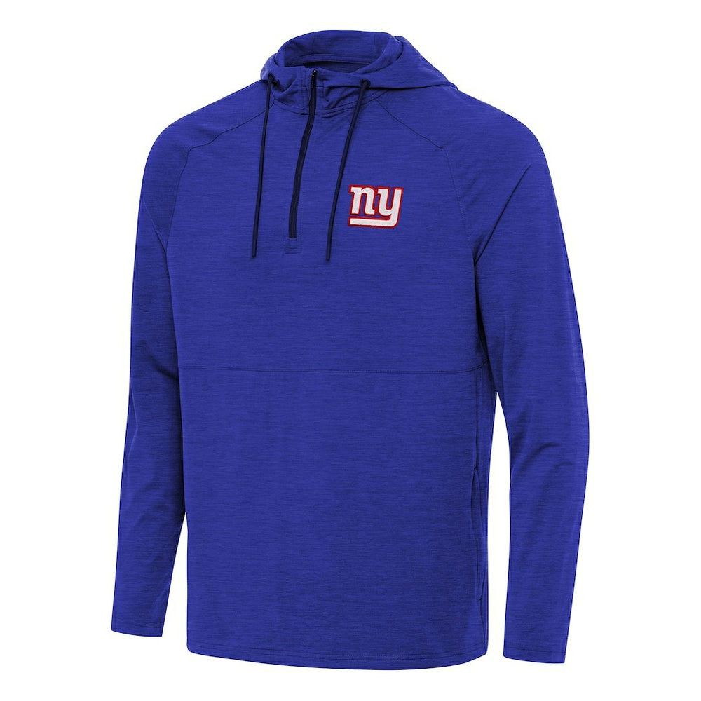 NFL New York Giants Antigua Spikes Quarter-Zip Pullover Hoodie