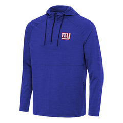 NFL New York Giants Antigua Spikes Quarter-Zip Pullover Hoodie