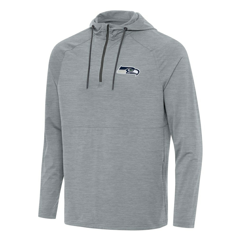 NFL Seattle Seahawks Antigua Spikes Quarter-Zip Pullover Hoodie