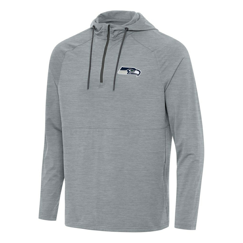 NFL Seattle Seahawks Antigua Spikes Quarter-Zip Pullover Hoodie