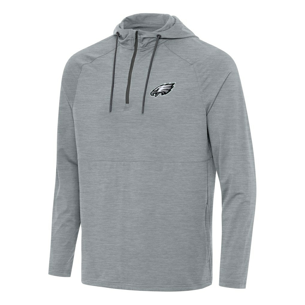 NFL Philadelphia Eagles Antigua Spikes Quarter-Zip Pullover Hoodie