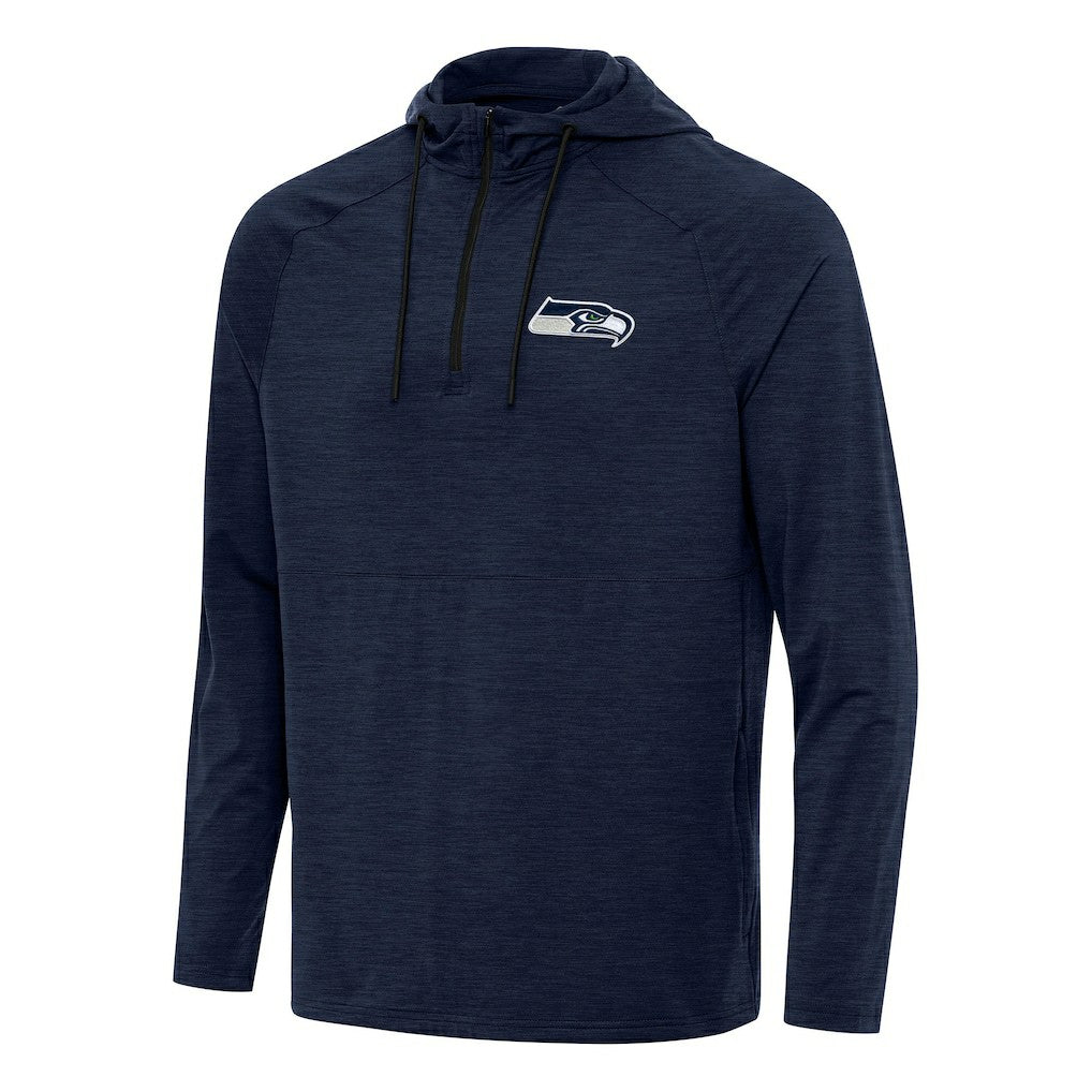 NFL Seattle Seahawks Antigua Spikes Quarter-Zip Pullover Hoodie