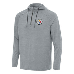 NFL Pittsburgh Steelers Antigua Spikes Quarter-Zip Pullover Hoodie