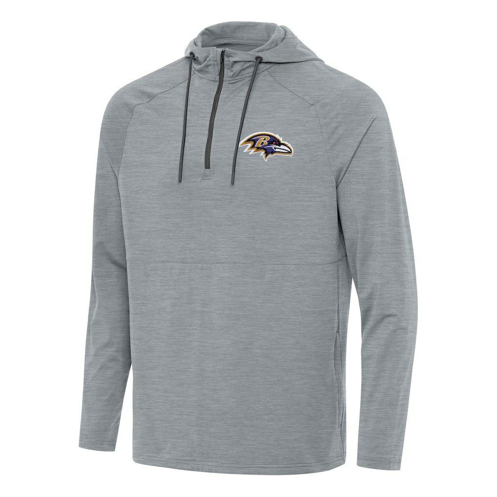NFL Baltimore Ravens Antigua Spikes Quarter-Zip Pullover Hoodie