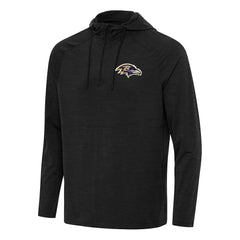 NFL Baltimore Ravens Antigua Spikes Quarter-Zip Pullover Hoodie