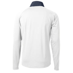 Atlanta Braves Cutter & Buck Adapt Eco Hybrid Raglan DryTec Quarter-Zip Jacket - White