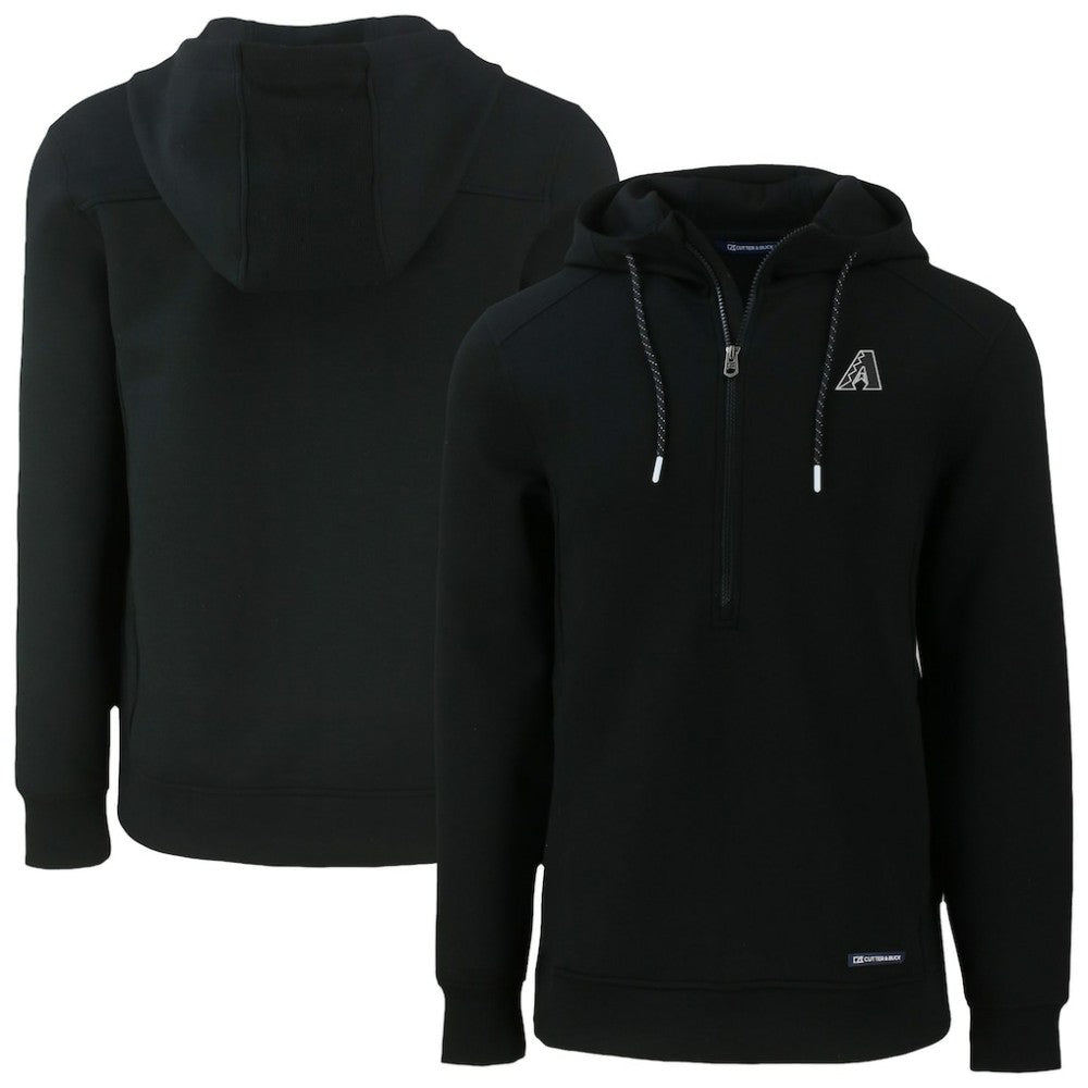 Arizona Diamondbacks Cutter & Buck Roam Eco Recycled Half-Zip Pullover Hoodie - Black