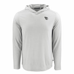 Cleveland Guardians Cutter & Buck Coastline Epic Comfort Eco Recycled Long Sleeve Hoodie T-Shirt - Gray