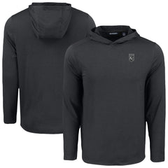 Kansas City Royals Cutter & Buck Coastline Epic Comfort Eco Recycled Long Sleeve Hoodie T-Shirt - Black
