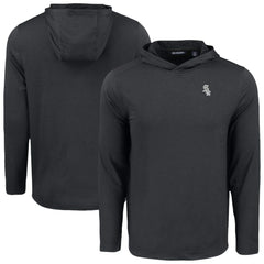 Chicago White Sox Cutter & Buck Coastline Epic Comfort Eco Recycled Long Sleeve Hoodie T-Shirt - Black