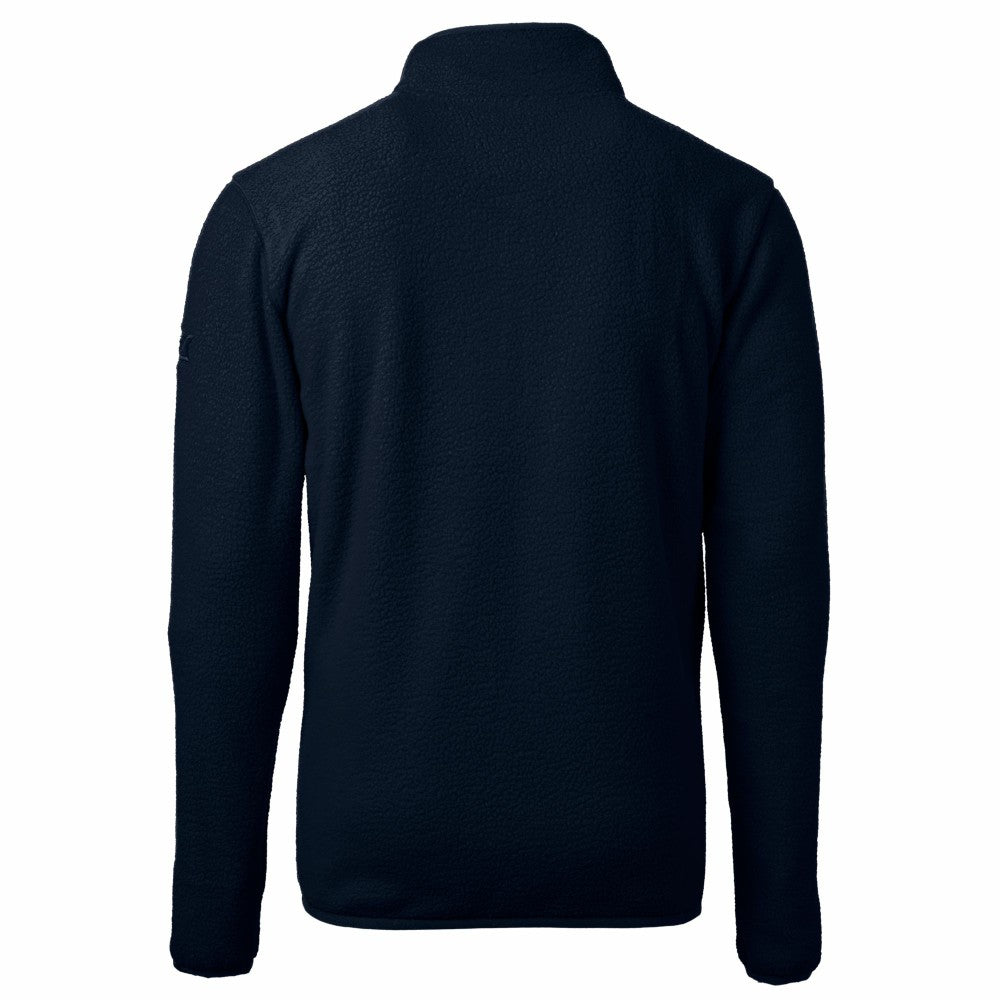 Cleveland Guardians Cutter & Buck Cascade Eco Fleece Quarter-Zip Jacket - Navy