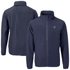 Chicago Cubs Cutter & Buck Charter Eco Recycled Full-Zip Hoodie Jacket - Navy